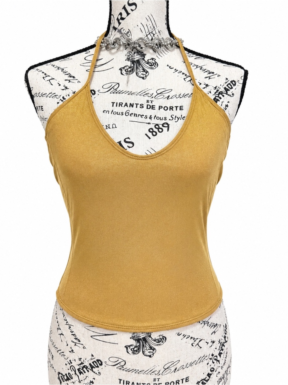 Apple Bottoms Golden Mustard Halter Tank Top
